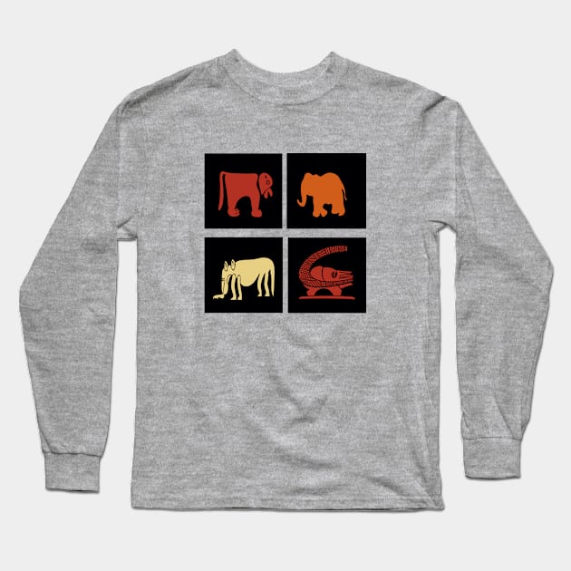 African art patterns Long Sleeve T-Shirt by omitay